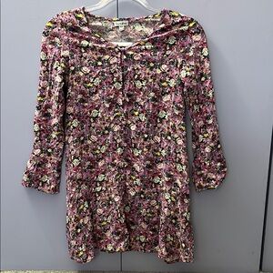 Love Fire Pink and Red Ruffled Tiered Sundress